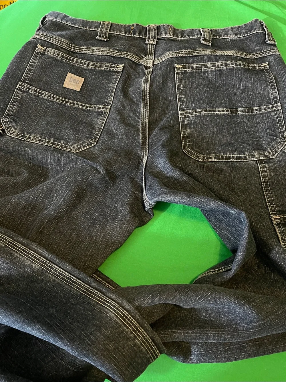 Lee Dark Wash Straight-Leg Denim Jeans